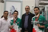 تجلیل از محمد انکوتی مدال‌آور کاراته کرمان