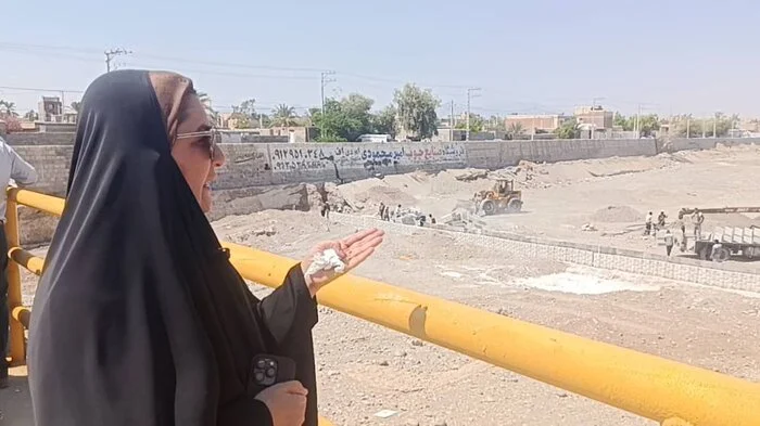 بستر رودخانه ملنتی و خطر وقوع سیلاب جیرفت در جنوب کرمان