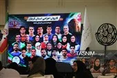 عکس دسته‌جمعی پایانی آیین بدرقه بازی‌های آسیایی ناگویا