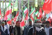 تجمع پرشور حافظان امنیت در رزمایش جانفدای ایران در کرمان