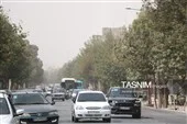 افق غبارآلود شهر کرمان در ساعات اوج آلودگی افق غبارآلود شهر کرمان در ساعات اوج آلودگی